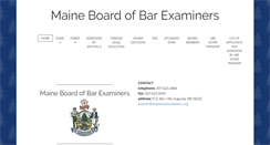 Desktop Screenshot of mainebarexaminers.org