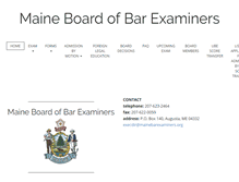 Tablet Screenshot of mainebarexaminers.org